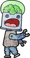 Cartoon robot character vector