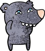 personaje de oso de dibujos animados vector