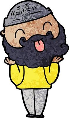 Vector man character in cartoon style