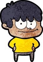 personaje de hombre vectorial en estilo de dibujos animados vector