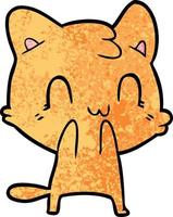 Vector cat character in cartoon style