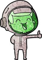 Vector astronaut boy character in cartoon style