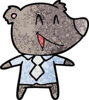 Vector bear character in cartoon style