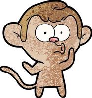 Cartoon monkey character vector