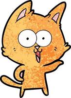 Cartoon cat character vector