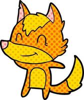 Vector fox character in cartoon style