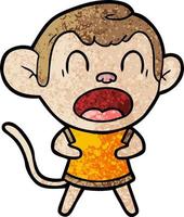 Vector monkey character in cartoon style