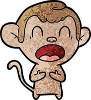 Cartoon monkey character vector