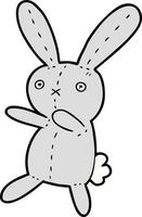 Vector rabbit character in cartoon style