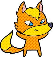 Vector fox character in cartoon style