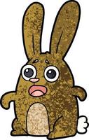 Cartoon bunny character vector