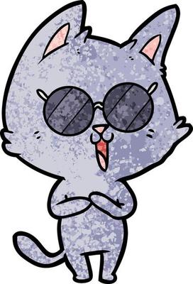 Vector cat character in cartoon style