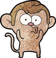 Vector monkey character in cartoon style