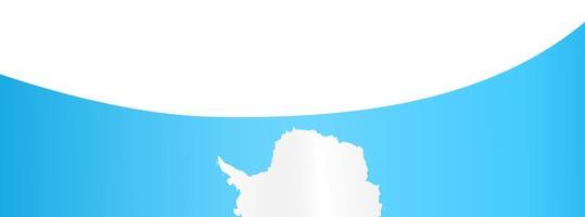 Antarctica flag flying on white background photo