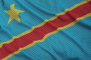 Democratic Republic of the Congo flag printed on a polyester nyl photo