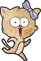 Vector cat character in cartoon style