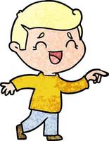 Vector man character in cartoon style
