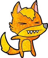 Vector fox character in cartoon style