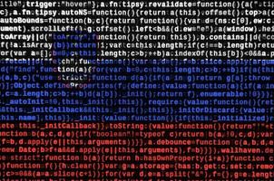Slovenia flag  is depicted on the screen with the program code. The concept of modern technology and site development photo