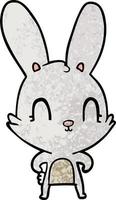 Cartoon rabbit character vector