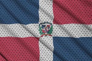 Dominican Republic flag printed on a polyester nylon sportswear photo