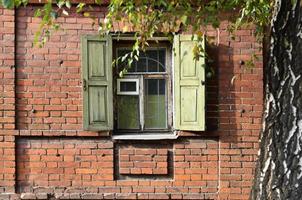 Window of an old Russian house photo