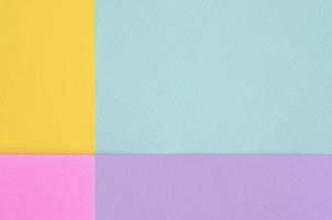 Texture background of fashion pastel colors. Pink, violet, yellow and blue geometric pattern papers. minimal abstract photo