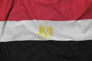 Egypt flag printed on a polyester nylon sportswear mesh fabric w photo