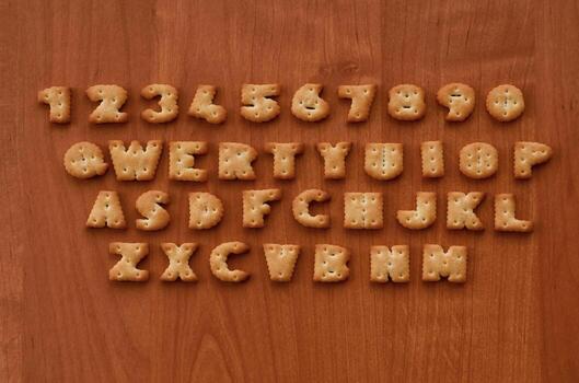 Cracker keyboard buttons photo