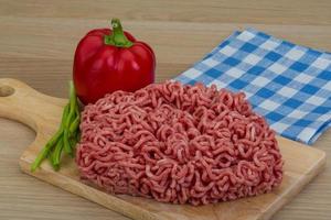 Minced meat dish view photo