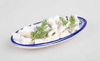 Herring Filet on white photo