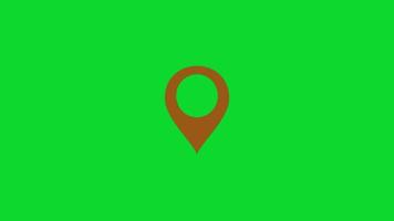 Tag Location on Digital Positioning System Animation. MOV Format video