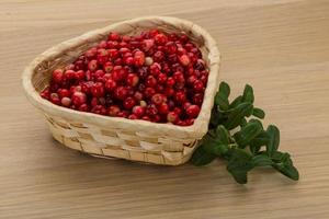 Cowberry dish view photo