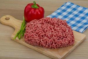 Minced meat dish view photo