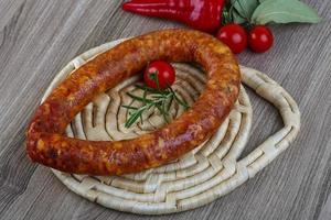 Sausage link view photo