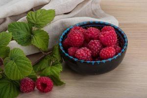 Fresh raspberry view photo