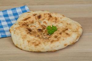 Armenian bread on wood photo