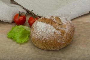 Bread on wood photo