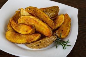 Roasted potato plate photo