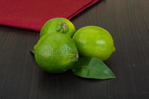 Lime on wood photo