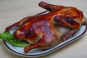 Roasted duck meal photo