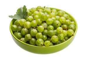 Gooseberry on white photo