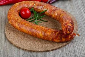 Sausage link view photo