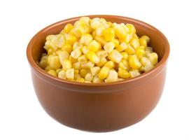 maíz en blanco foto