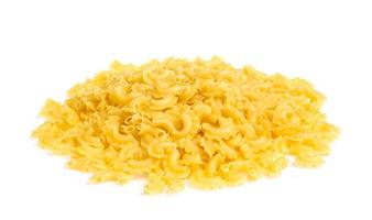 Noodles on white photo
