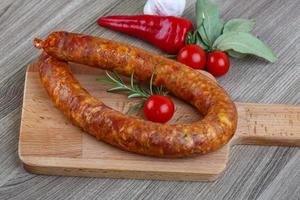 Sausage link view photo