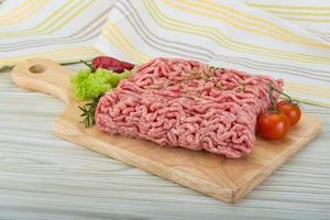 Minced meat view photo