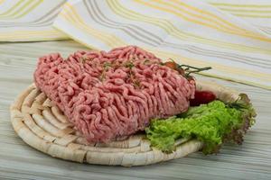 Minced meat view photo