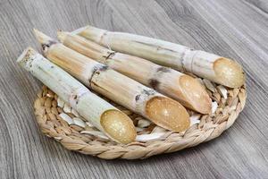 Bamboo shoots on wood photo