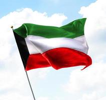 bandera de kuwait foto